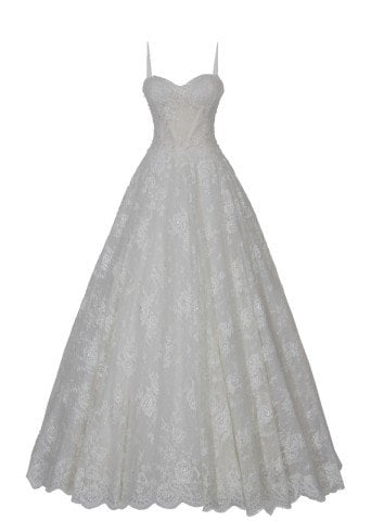 Transparan Detay Komple Dantel A Kesim Gelinlik